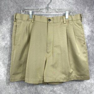 PRO TOUR Golf Shorts Mens 38 Tan Golfer Casual Lightweight Beach Sports Chino